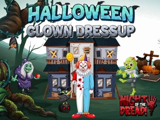 Screenshot van Halloween Clown Dressup