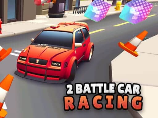Screenshot van 2 Player Battle Car Racing
