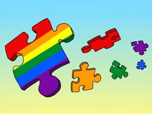 Screenshot van LGBT Jigsaw Puzzle - Find LGBT Flags