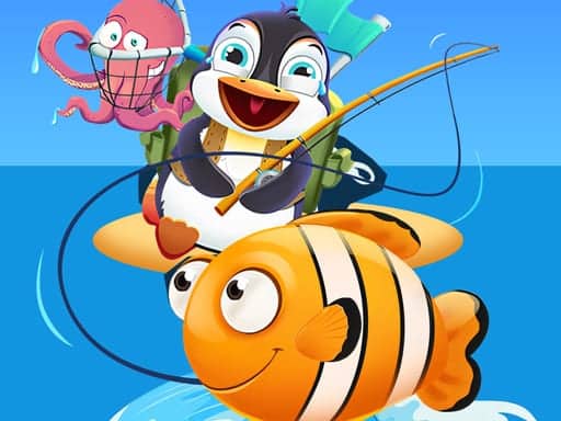 Screenshot van Baby Penguin Fishing