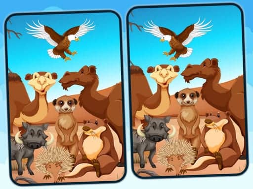 Screenshot van Spot 5 Differences Deserts