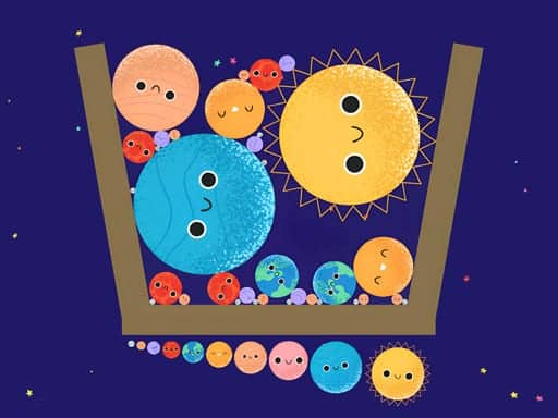 Screenshot van Merge Planets