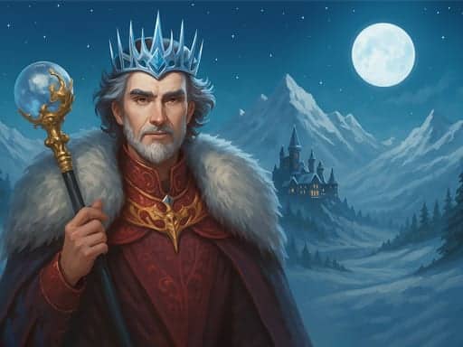 Screenshot van Winter Solitaire TriPeaks