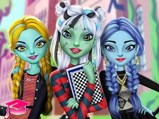 Screenshot van Monster Girls High School Squad