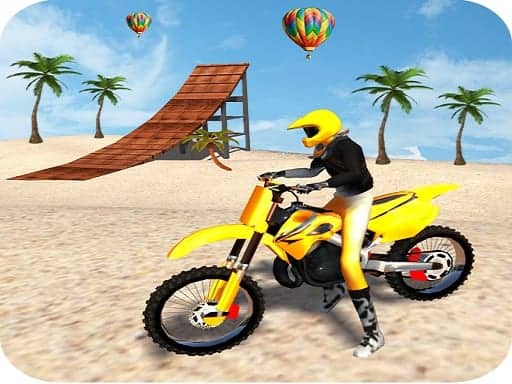 Screenshot van Motocross Beach Game: Bike Stunt Racing