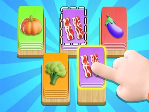 Screenshot van Food Card Sort