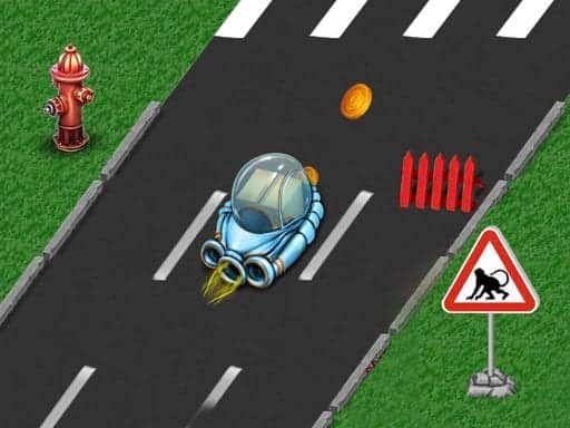 Screenshot van Rocket Race Highway
