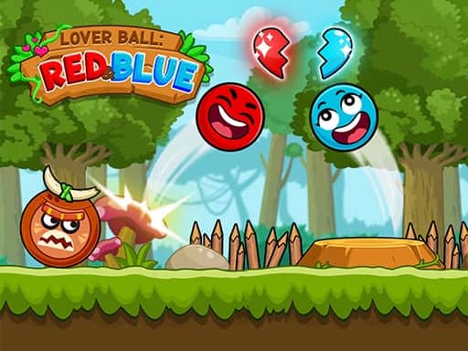 Screenshot van Red and Blue Ball Cupid love