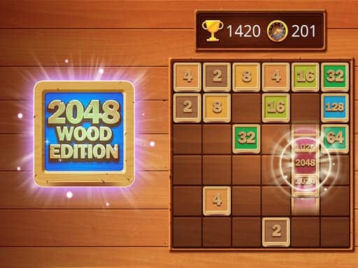 Screenshot van 2048 Wooden Edition