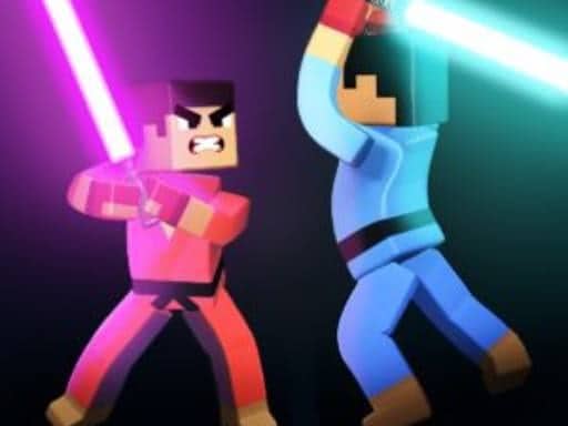 Screenshot van 3D Block Gladiator: Sword Draw