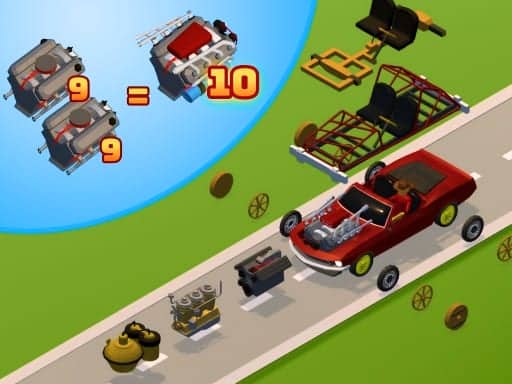 Screenshot van Idle Drive: Merge, Upgrade, Drive
