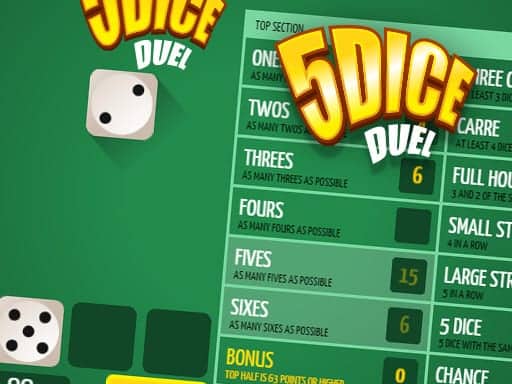 Screenshot van 5Dice Duel