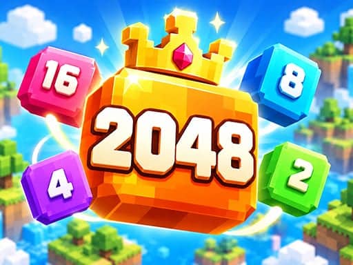 Screenshot van 2048 Voxel Worlds
