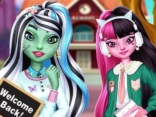 Screenshot van Monster Girls Back to School