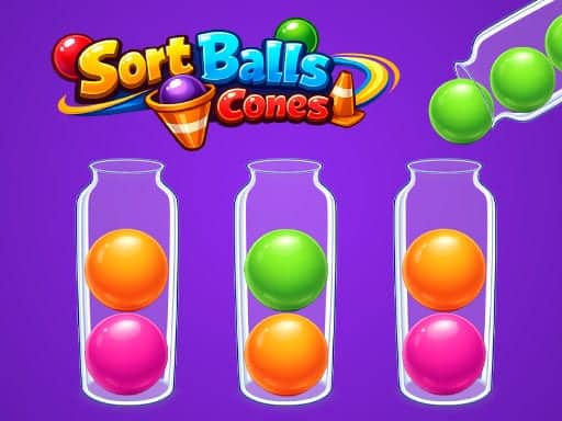 Screenshot van Sort Balls - Cones