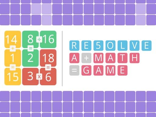 Screenshot van RESOLVE a math game