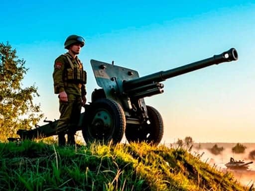 Screenshot van Artillery Vs Tanks