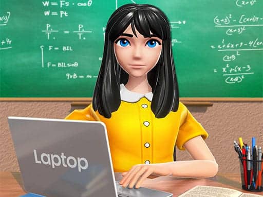 Screenshot van School Teacher Game School Day