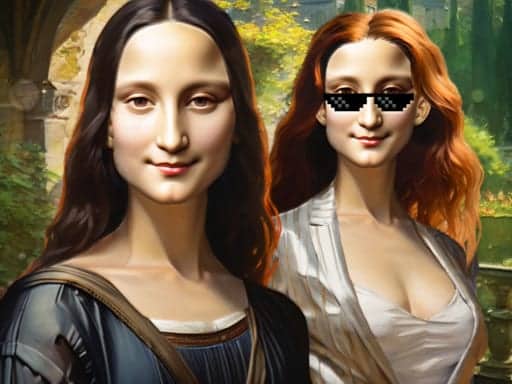 Screenshot van Mona Lisa Fashion Experiments