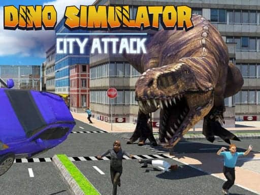 Screenshot van Dino Simulator City Attack