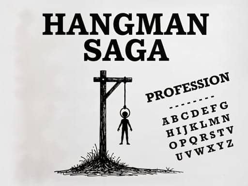 Screenshot van Hangman Saga