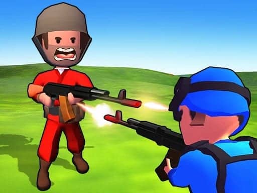 Screenshot van Little Commander. Red vs Blue