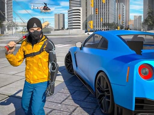Screenshot van Gangster Shooting Police Game
