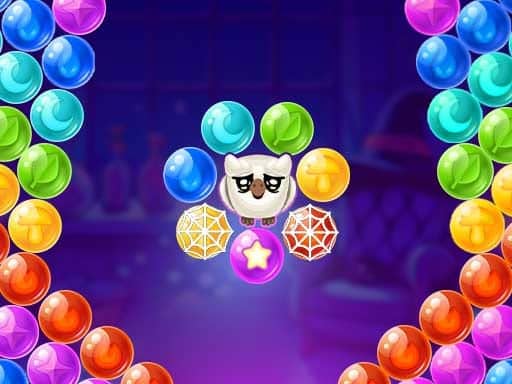 Screenshot van Bubble Shooter Witch Tower