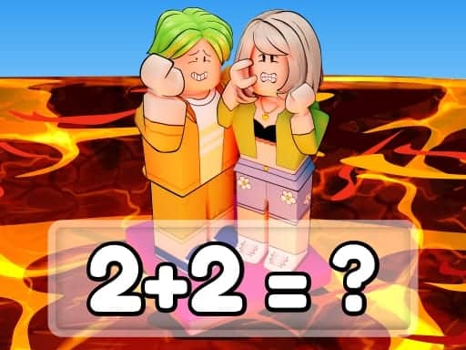 Screenshot van Math Lava: Tower Race