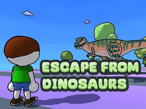 Screenshot van Escape from dinosaurs