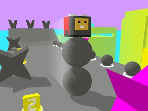Screenshot van Stack Fire Rider 3D