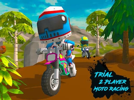 Screenshot van Trial 2 Player Moto Racing
