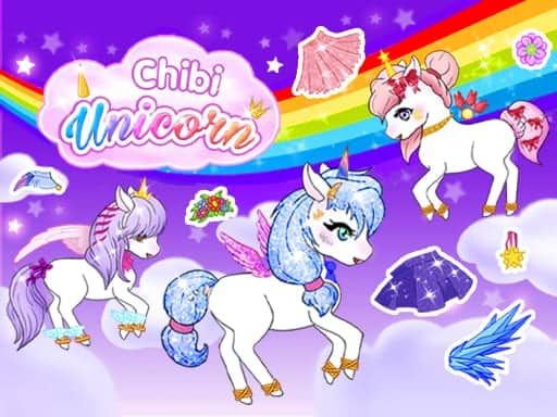 Screenshot van Chibi Unicorn Games for Girls