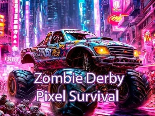 Screenshot van Zombie Derby Pixel Survival