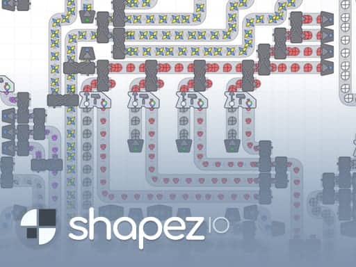 Screenshot van shapez.io