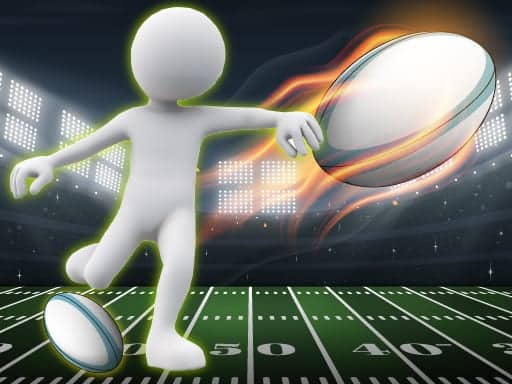 Screenshot van Stickman Rugby Run And Kick