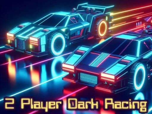 Screenshot van 2 Player Dark Racing