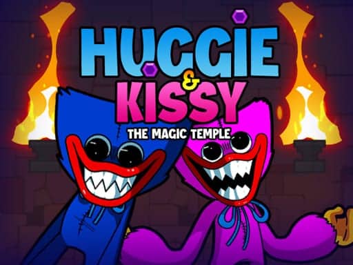 Screenshot van Huggie & Kissy The magic temple