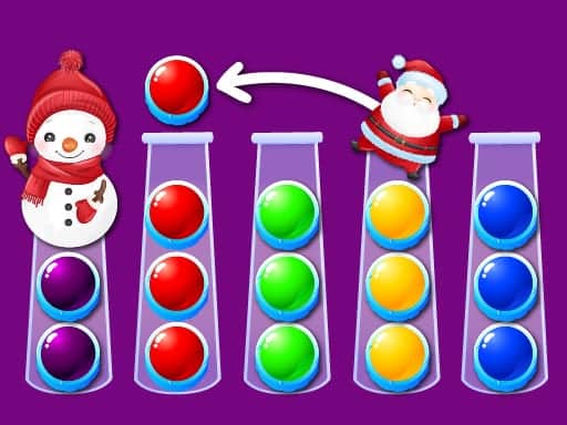 Screenshot van Ball Sort Xmas