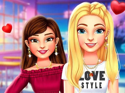 Screenshot van BFFs High School First Date Look
