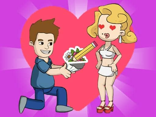 Screenshot van Draw Love Story
