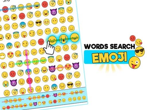 Screenshot van Word Search Emoji edition