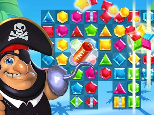 Screenshot van Pirates Match The Lost Treasure