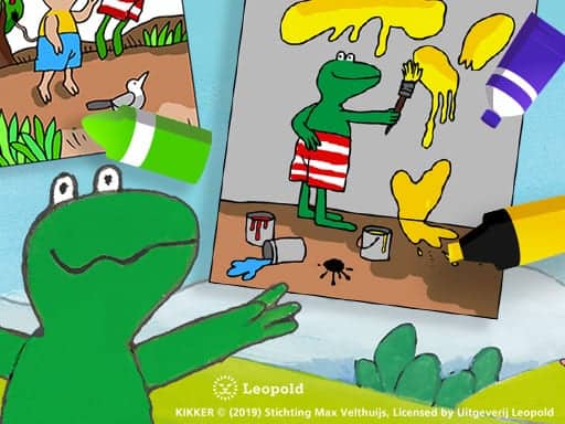 Screenshot van Kikker en Vriendjes Kleurplaten