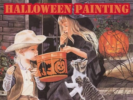 Screenshot van Halloween Painting Slide