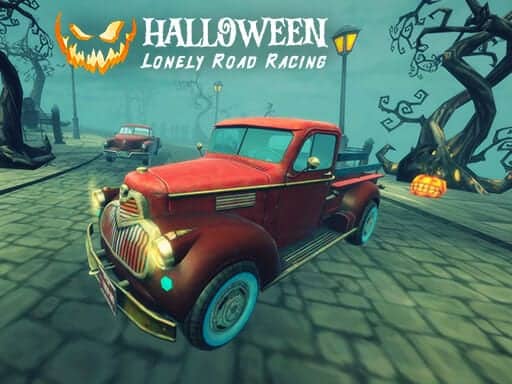 Screenshot van Halloween Lonely Road Racing