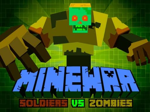 Screenshot van MineWar Soldiers vs Zombies