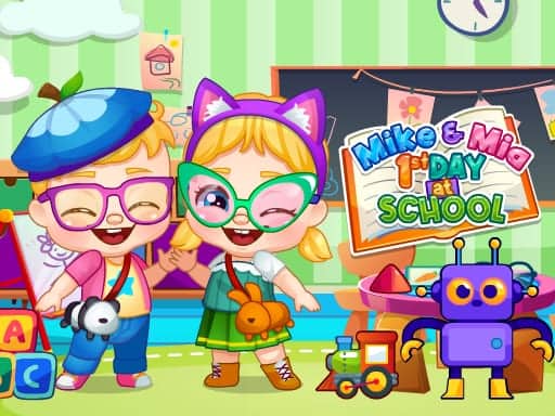 Screenshot van Mike And Mia 1st Day At School