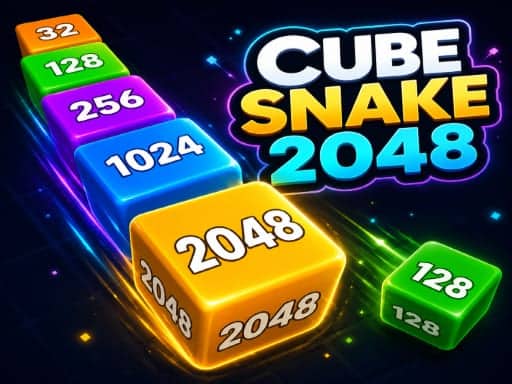Screenshot van Cube Snake 2048
