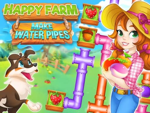 Screenshot van Happy farm make water pipes